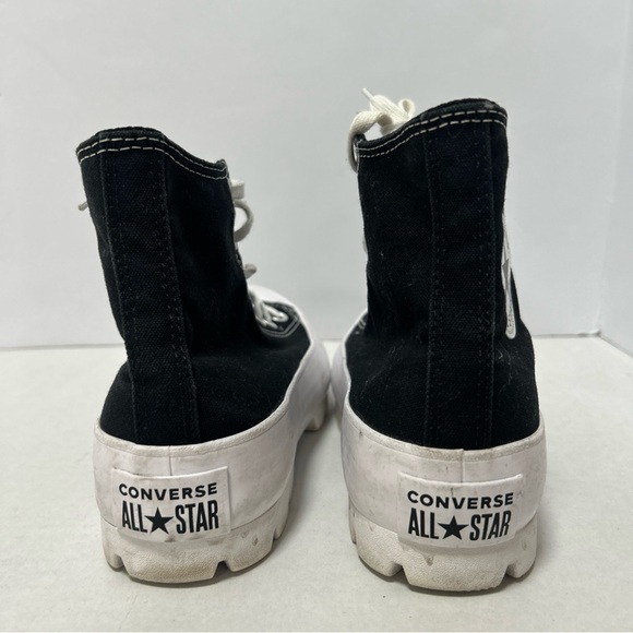 Converse Black & White High-Top Platform Sneaker - Picture 4 of 8